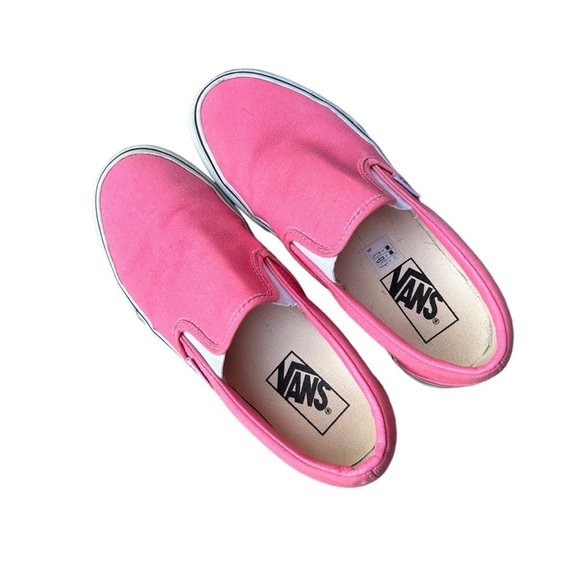 Vans Off the Wall Classic Slip on Sneaker Rare Neon Knockout Pink Women’s Size 7 - Picture 3 of 10